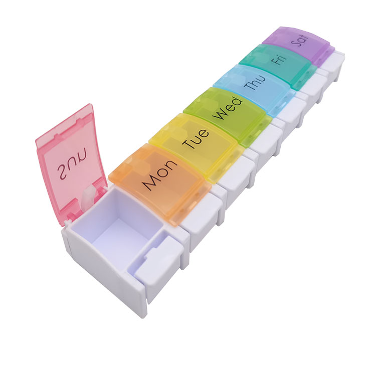 7 Days Large Push Button Design Weekly Pill Organizer Box Buy Weekly
